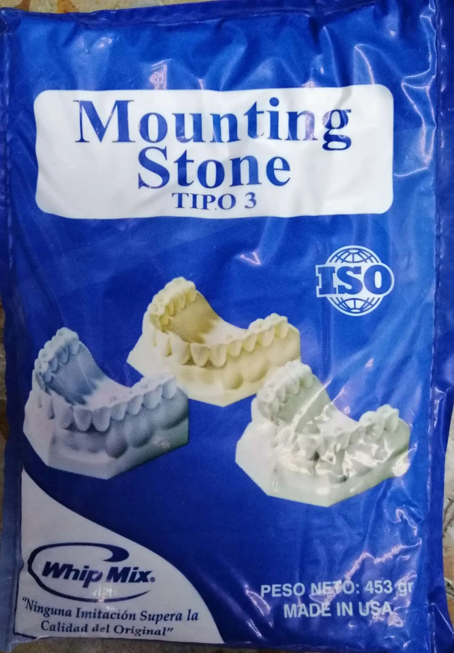 Yeso Tipo III Mounting Stone Whip Mix