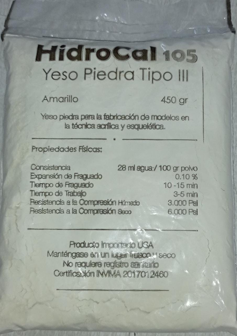 Yeso Tipo III 450 Gr HidroCal